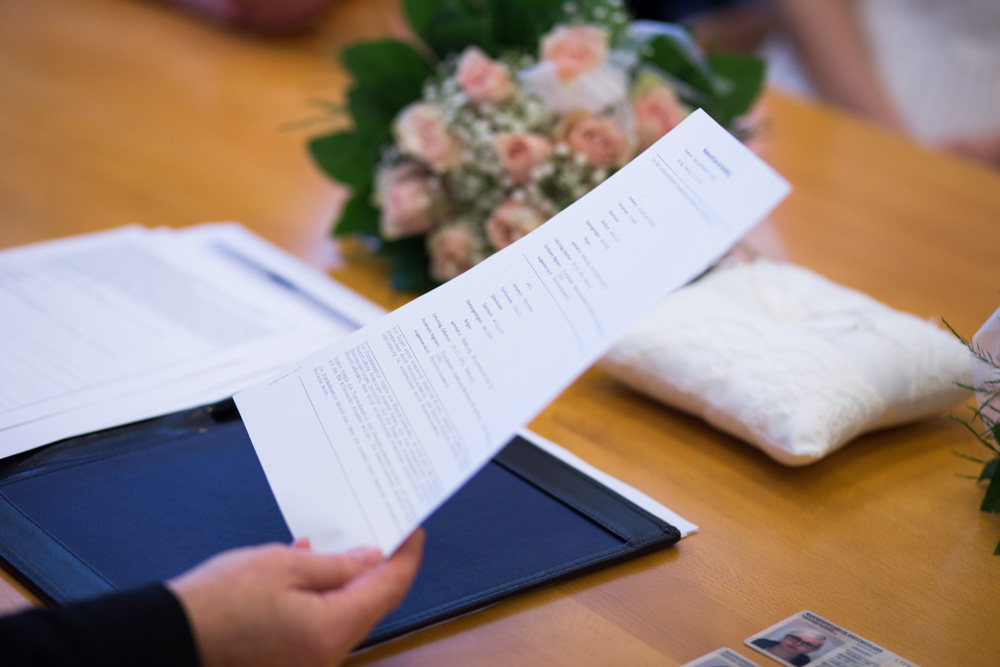 Hochzeit im Standesamt Wandsbek und Ohlendorffsche Villa in Volksdorf